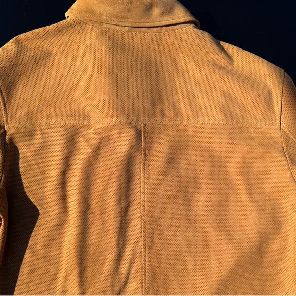 BUGATCHI SuaveLeather ButtonUp Shirt size L, Tan,100%Genuine, Italian-design,NWT - Picture 16 of 16